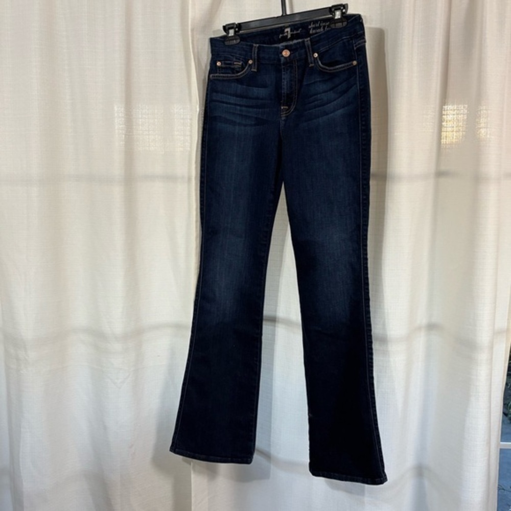 7 For All Mankind Women's Dark Wash Bootcut Jeans